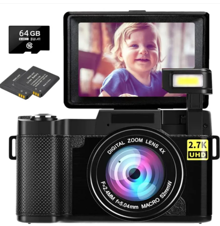 HD 27K With Flip HD Screen R2S Digital Camera
