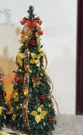 Decorative Foldable Colorful Spiral Christmas Tree
