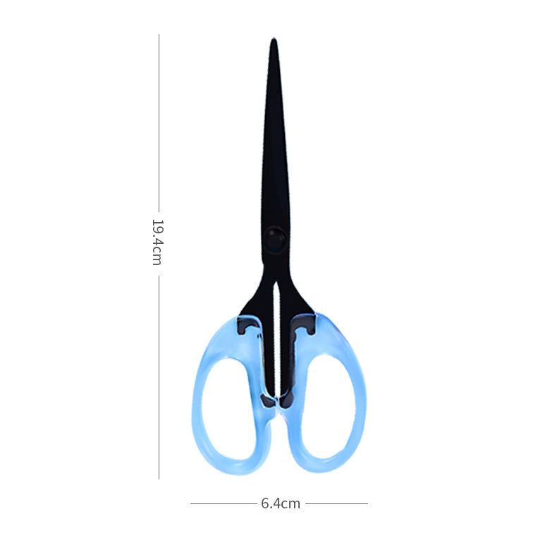 Large Household Scissors with Transparent Handle