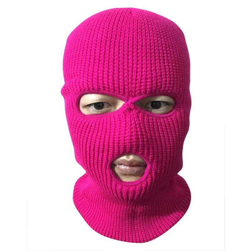 2018 Winter Windproof Cycling Knitted Face Mask Hood