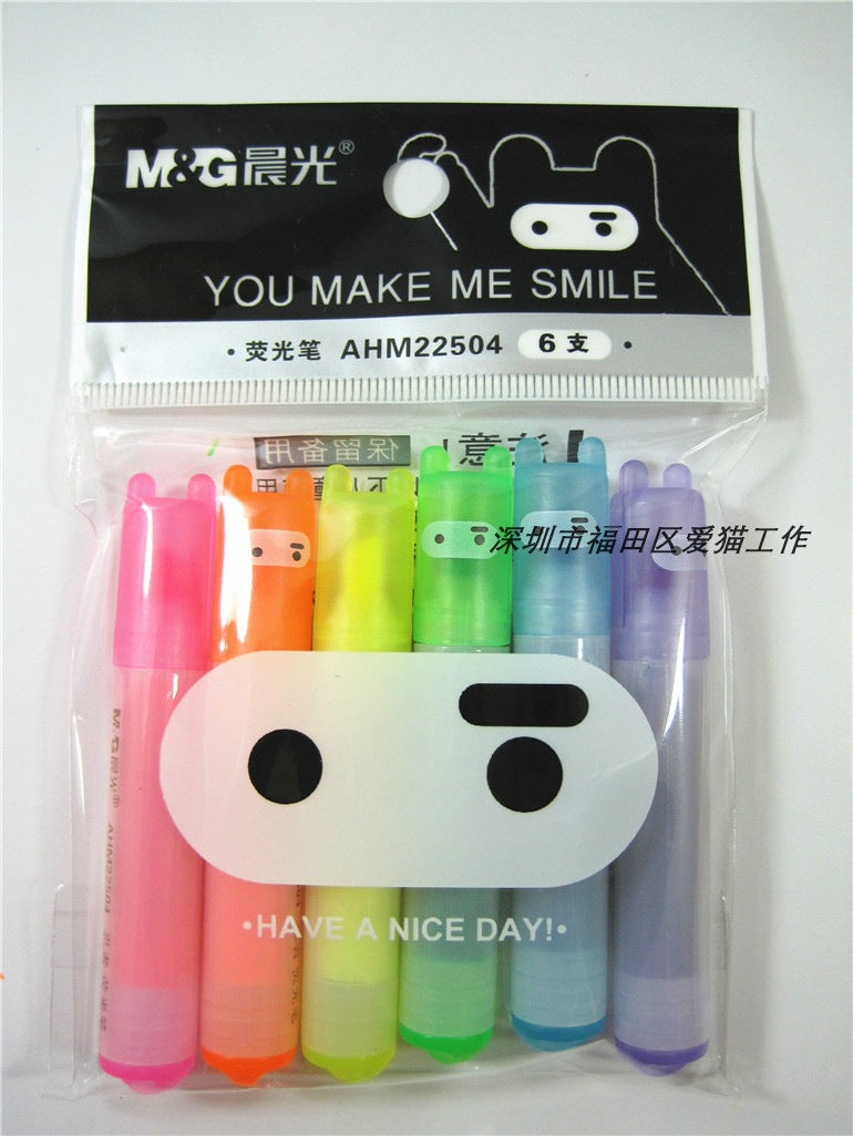 Morning Glow Highlighter Set for Students (6 Pack)