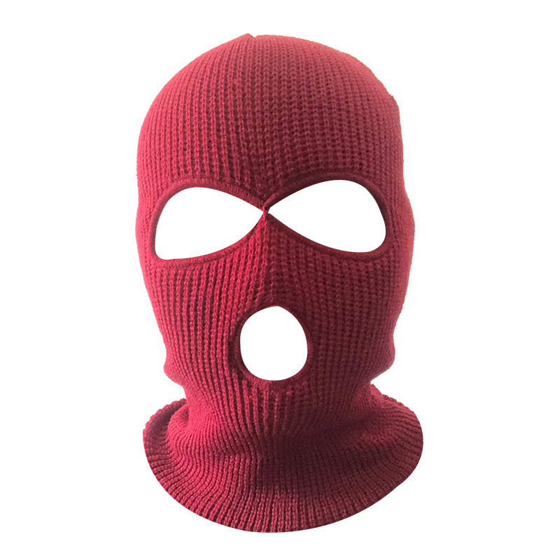 2018 Winter Windproof Cycling Knitted Face Mask Hood