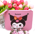 Sanrio Hello Kitty My Melody Leather Wallet Keychain (One)