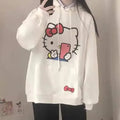 Hello Kitty Long-Sleeved Hooded Sweater Jacket