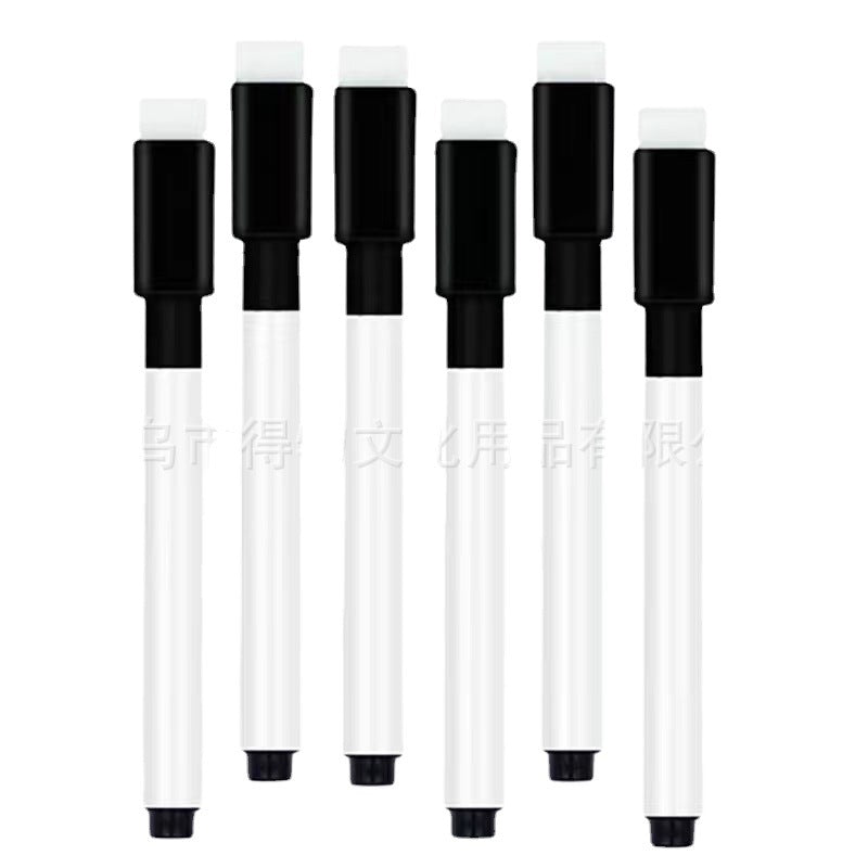 Black Magnetic Erasable Whiteboard Markers (Custom Logo)