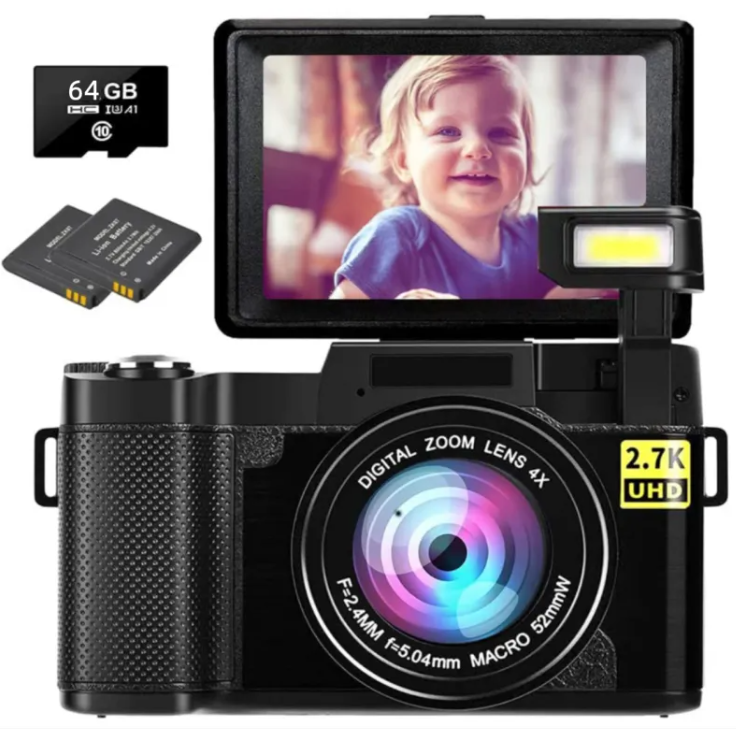 HD 27K With Flip HD Screen R2S Digital Camera