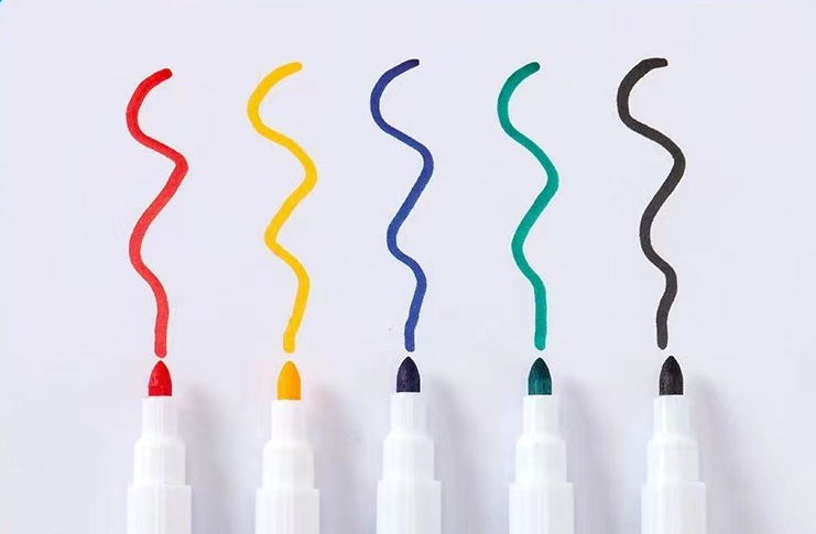 Black Magnetic Erasable Whiteboard Markers (Custom Logo)