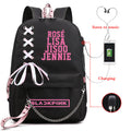 Korean Style USB Charging Large-capacity Backpack