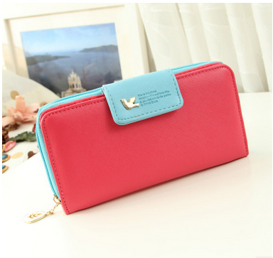 Korean Style Long Wallet for Women, Large Capacity Clutch